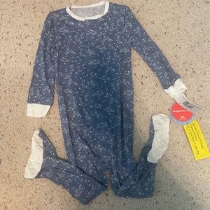 NWT Magnetic Me Blue Sky Bunny Constellation Footie Modal 18-24 Mos